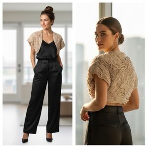 Robert Rodriguez women’s wool mini embroidered mini vest